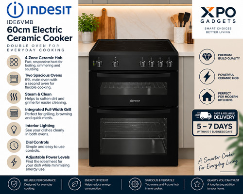 Indesit ide6vmb 60cm free - indesit,