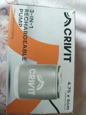 CRIVIT 3-in-1 Mini Rechargeable USB Camping Pump Inflation, Deflation & Light