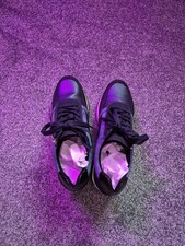 New TRAINERS PAVERS ladies navy silver LACE TIES SIDE ZIPS UK 7/40 Freepost 