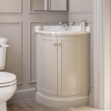 500mm Beige Curved Corner