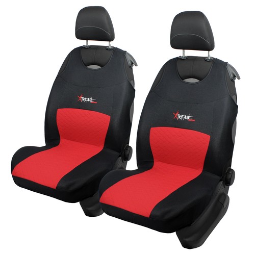 Red front car seat covers - front,
