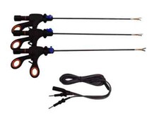 Laparoscopic Bipolar Maryland Robi Fenestrated Grasper Cable Instruments Set 4pc