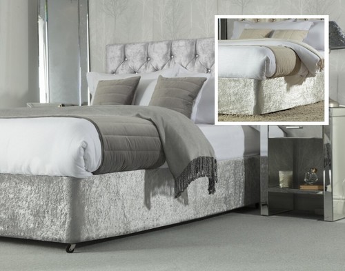 Belledorm crushed velvet divan - belledorm,