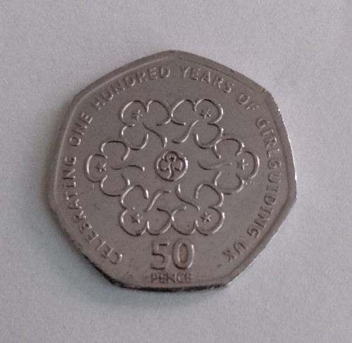 2010 girl guiding 50p coin - 50p,