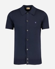 Gabicci GUINNESS Button-Through Polo Navy