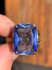 14ct gold sapphire ring vintage 12 grams