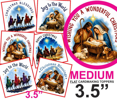 Xmas nativity wise - xmas, card