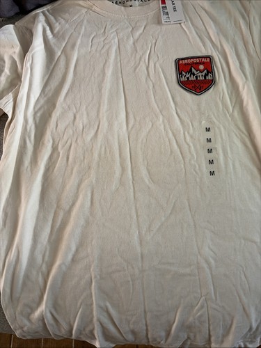 Aeropostale cream tee medium - aeropostale, tee,