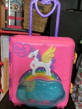 Polly Pocket play carry case, with figures/ accessories