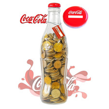 2FT Giant Coca Cola Money Bottle Plastic Bottle Saving Coin Piggy Bank Uk