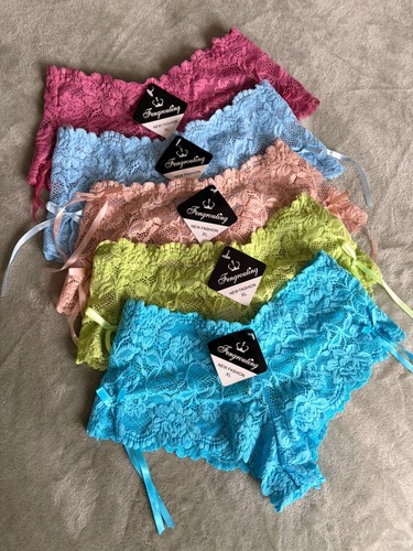 Pack lace shorts knickers - lace,