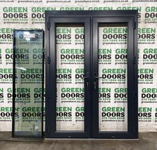 GREY UPVC FRENCH DOORS TRIPLE