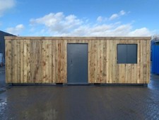 21ft x 9ft Cladded Shipping Container Office with vertical cladding (REFGSC0029)