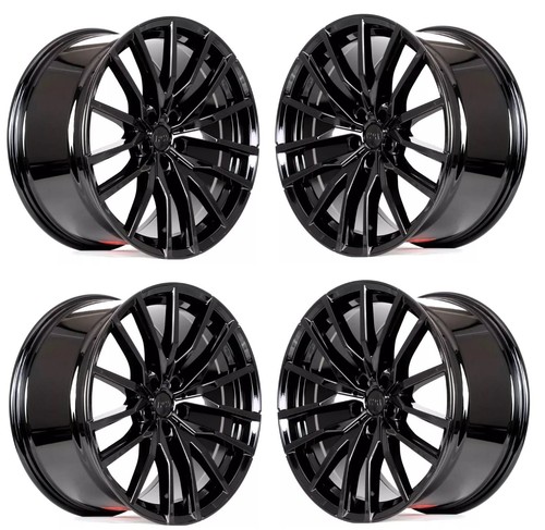 Gloss black staggered - black,