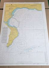 Vintage Admiralty Shipping Sea Chart Map 2255 Approaches to Portland & Weymouth