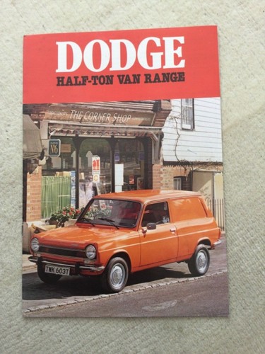 Dodge half ton van range - dodge,