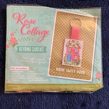Rose cottage home sweet home card Cross Stitch Kit