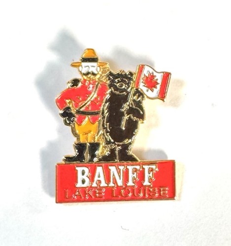 Vintage banff lake louise pin - banff,