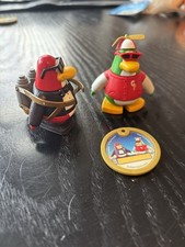 Jakks Disney Club Penguin Figures/Toys, Rookie & Spy/Agent Set, With Coin