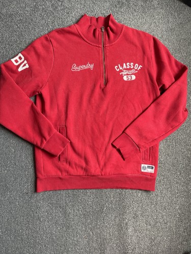 Superdry red zip - red, 1/4