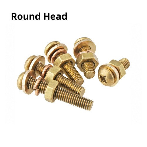 Brass phillips pan - brass, head