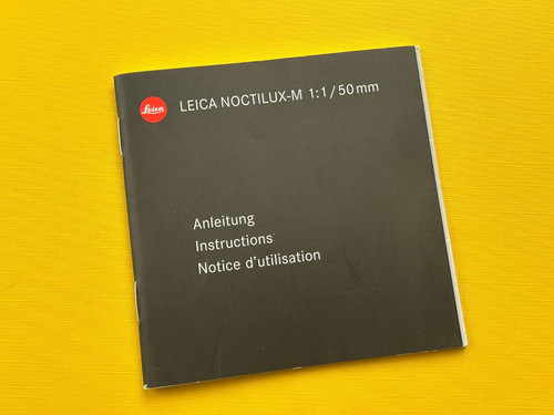 Manual for leica - manual, m