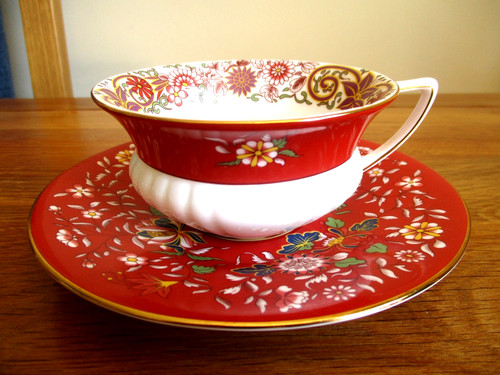 Wedgwood crimson orient tea - crimson,