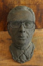 Life size cold cast bronze resin bust sculpture. Sven Goran Eriksson, Arsenal?