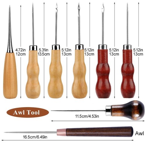 Leather sewing needles kit - leather,