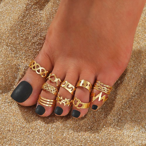 Adjustable open toe rings - adjustable,