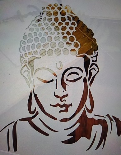 Large buddha head - buddha, reusable