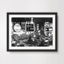 LONDON AT NIGHT 1930s ART