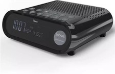 i-box DAB DAB+ Radio Dual Alarm Clock Radio FM Sunrise LCD Display Black VAT