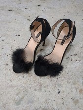 Quiz Black Suede And Feather