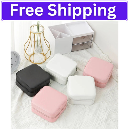 Small portable jewellery box - small,