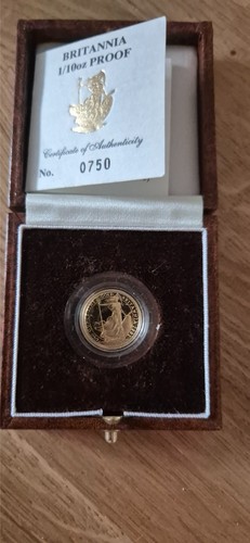 1991 gold coin - 0.1, oz