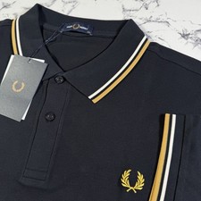 FRED PERRY Mens Navy Blue Twin