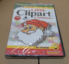 1000 Clipart Christmas   New/Sealed PC CD-Rom Greenstreet (CA5)