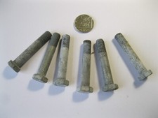 6 x Vintage British 3/8" x 2" long BSF Hex Head HT Bolts - Newton 14J