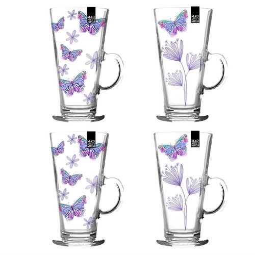 Set latte glasses - of,