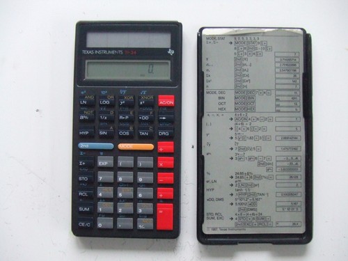 Texas calculator - texas, ti-34