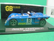 FLY  GB11 GB TRACK CHEVRON B19 1971 BLUE #8 1/32ND SLOT CAR SCALEXTRIC COMPTATIB