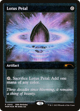 Lotus Petal - Foil Etched - PRM - NM - MTG