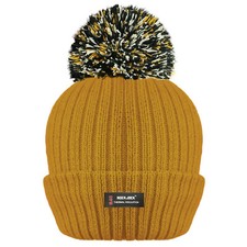 WINTER BEANIE BOBBLE HAT POMPOM LADIES WITH ADVANCED THERMAL INSULATION
