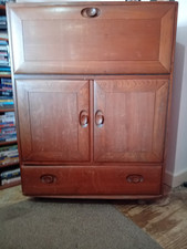 Ercol drinks cabinet and writing bureau