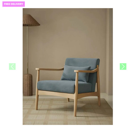 Sherwood dusty blue velvet - sherwood,