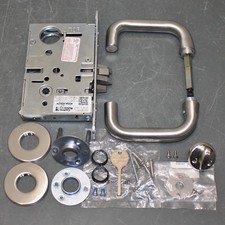 PARTIAL - Corbin Door Lockset ML2067 LL 626, Storeroom Lever Handle, Chrome