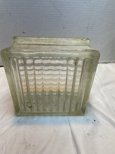 Vintage glass block - glass,
