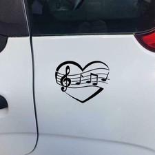 Music Note Heart Abstract Art