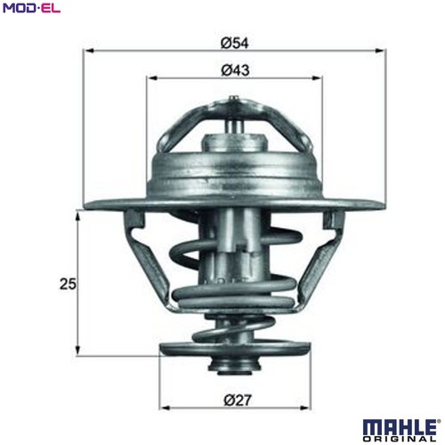 Thermostat coolant 74d - thermostat,
